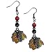NHL Siskiyou Sports Womens Chicago Blackhawks Fan Bead Dangle Earrings One Size Team Color