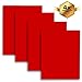 MiPremium Red Iron On Vinyl HTV, PU Heat Transfer Vinyl 12” x 10” inches 4 pre-Cut Sheets, for T Shirts Sports Clothing Other Garments & Fabrics, Easy to Cut Apply & Press red Vinyl (Red)