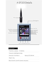 anysecu SF 103 portátil contador de frecuencia 2 mhz   2.8 GHz, para radio de dos vías versión de actualización de SF401