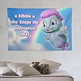QGHOT Bibble Meme Tapestry Funny Bibble's Beliefs