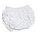 Kissy Kissy - Basic Diaper Cover with Ruffle - White