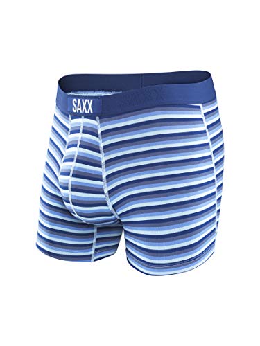 SAXX Underwear Co. Saxx Vibe Boxer Modern Fit Tonal Navy Hiker Stripe XL