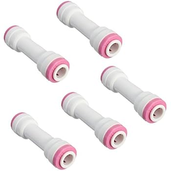 PureSec 2018 CV1414 mini white plastic quick fitting straight inline check valve for tubing OD 1/4