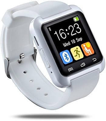 Smart Wrist Wrap Watch Phone U80 Bluetooth 4.0 for Smartphones IOS Android Apple iphone 5/5C/5S/6/6 Puls Android Samsung Galaxy S3/S4/S5 /S6 Note 2/Note 3 Note 4 HTC Sony (White)