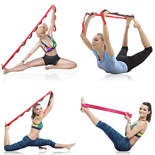 image for Onory Yoga Strap Stretch Straps for Physical Therapy with Exercise Boo