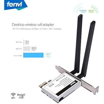 Fenvi 80211ac 7260 Desktop Wifi Card Ac1200 Pc Bt 40 Pci Wifi Network Card 24 Ghz5 Ghz Pci Express Gaming Pc Network Wlan Card Low Profile