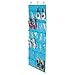 Honey-Can-Do SFT-02822 24-Pocket Non-Woven Over The Door Shoe Organizer, Ocean Blue