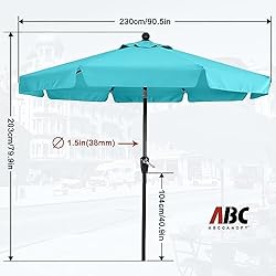 ABCCANOPY Premium Patio Umbrellas 7.5' Turquoise
