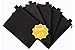 HoneyJar Zipper Bag - Set of 5 - Carry All Pouch to Organize Travel Toiletries Pens Cosmetics (Black, 8 x 6 Inch)