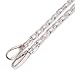 DIY Top Grade 12mm Width Silver Flat Metal Iron Chains Handbag Chains Handbag Accessories Purse Handles Clutch Straps Shoulder Straps Replacement 27.6 Inches