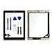 Toontor for iPad 2 Screen Replacement Assembly, Touch Glass Screen Digitizer Parts with Home Button & Camera Holder + Free Tool Kits + Adhesive Tape Pre-attached (Black) primary