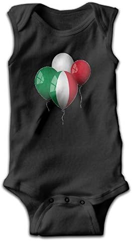 Sleeveless Italian Flag Balloons Unisex Toddler Cute Onesies Bodysuit Romper Outfits Newborn