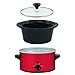 NESCO SC-150R, Oval Slower Cooker, Red, Ceramic, 1.5 quart, 120 watts