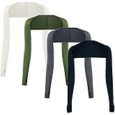 Andy's Orchids 4pack Cooling Shawl, Summer Sunscreen Shawl Arm Sleeve Outdoor for Golfing, Driving, Riding, Fishing, ect White