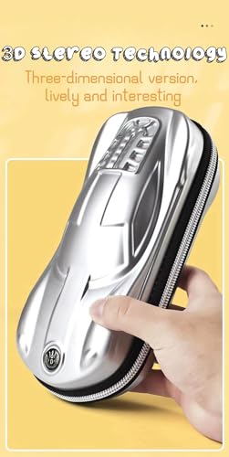 XZR Supercar Pen Case Box Bag Stocking Stuffers Large Capacity Organizer Cool Supercar Pencil Bag Storage Box EVA Material Nice Gift (Black)