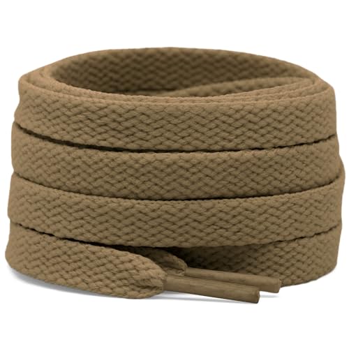 DELELE 2 Pair Flat Shoe laces 5/16