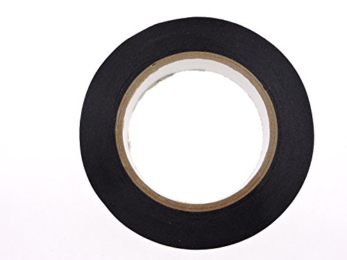 2pk of 1" in x 60yd Black Masking Tape Extra Sticky PRO Grade High Stick Special Project Painters Tape Painting Trim Arts Crafts School Home Office 21 Days 24MM x 55M .94 inch