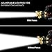 Headlamp, FightingGirl Brightest 12000 Lumen 5 LED Head lamp,USB Waterproof Headlight Flashlight with Zoomable Work Light, Head Lights for Camping Running Hiking
