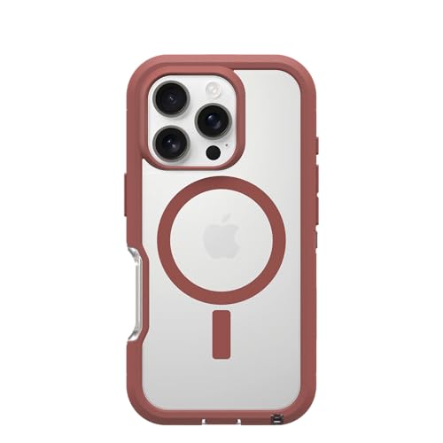 OtterBox Defender Series XT MagSafe Hülle für iPhone 16 Pro, stoßfest, Ultra-robust, schützende Hülle, 7X getestet nach Militärstandard, Transparent/B