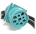 Mobilistics 9 Pin Green Type 2 Deutsch to OBD2 Y Splitter Truck GPS Fits 2015-2017 Freightliner Western Star Kenworth
