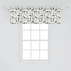 Ambesonne Northwoods Window Valance Pack of