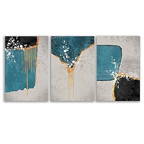 3 Piece Canvas Wall Art - Abstract Art - Canvas Prints Home Artwork Decoration for Living Room,Bedroom - 16"x24" x 3 Panels