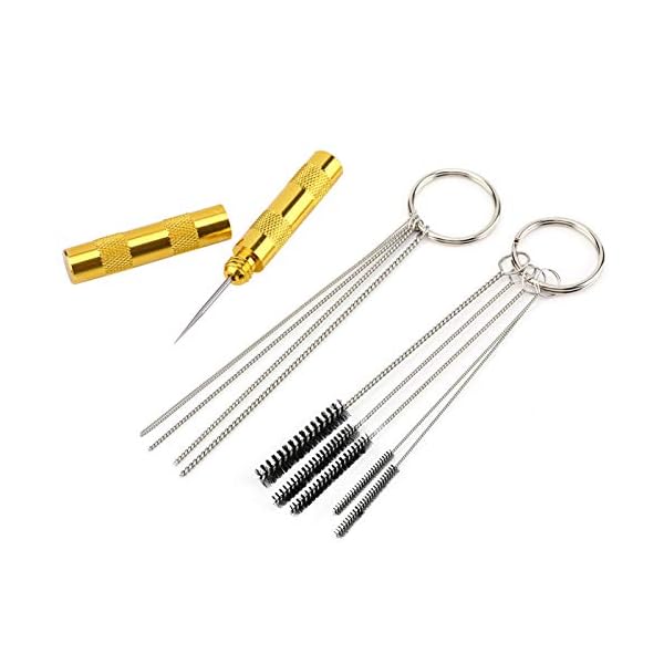 Airbrush Reiniger, Airbrush Cleaner Set, Vallejo Airbrush Cleaner, Airbrush Spritzpistole Reinigungswerkzeug Edelstahl Nadel & BÃ¼rstenset Arche