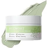 Easilydays Mugwort Pore Clarifying Mud Mask, Deep Cleansing Unclog Pores, Nourishing, Oil Control, Face Exfoliator Targets Clogged Pores, for Acne &amp; Blackhead, Glass Skin Clay Mud Mask, 3.53 oz