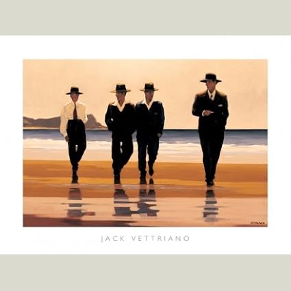 Art Artwork Poster Large Print 80 x 60 cm The Picnic Party JACK VETTRIANO