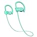 Wireless Bluetooth Headphones, Wireless Sports Earphones with Mic, Stereo Earbuds with Bass, Noise Cancelling Headsets, Portable Waterproof Running Earphones 8 Hour Battery for Men Women, Mint-green