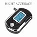 Breathalyzer, Breath Alcohol Tester, Digital Battery Power Alcohol Detector, BAC Tracker with Mini Blow Pipe and LCD Display (Black)