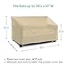 SunPatio Outdoor Patio Sofa Cover, Heavy Duty Deep Seat Sofa Cover, Large Couch Cover, Patio Furniture Sectional Cover with Waterproof Sealed Seam, All Weather Protection, 80