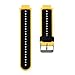 ZSZCXD Soft Silicone Replacement Watch Band for Garmin Forerunner 235/220/230/620/630/735 Smart Watch (01 Yellow & Black)