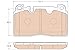 TRW Automotive TPC1663 Disc Brake Pad Set for Audi Q5: 2013-2017 Front, black
