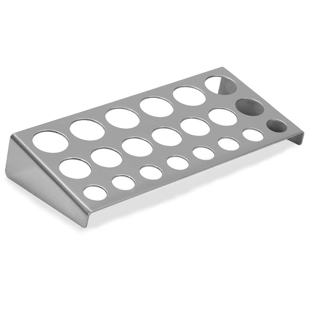 Tattoo Ink Cup Holder With 23 Troughs, Stainless Steel Tablet Holder For Pigment Ink Cup Tattoo Supplies