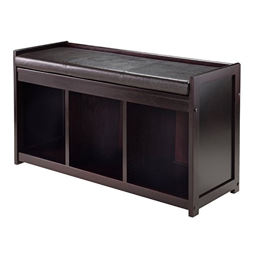Winsome Addison Bench, 37.4" W x 13.5" D x 20.87" H, Espresso