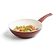 GreenLife Soft Grip Healthy Ceramic Nonstick Burgundy Wok, 11