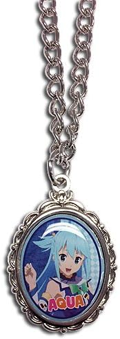 KonoSuba Necklace - Aqua, 5", Multicolor