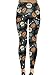 CowCow Womens Soft Legging Pants Halloween Pattern Pumkins Bats Skulls Leggings - L