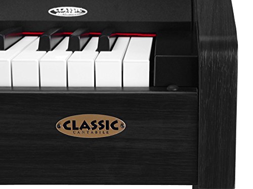 Classic-Cantabile-DP-210-SM-E-Piano-SET-inkl-Bank-Kopfhrer-Schule-Digitalpiano-88-Tasten-Hammermechanik-Kopfhreranschlsse-USB-Metronom-3-Pedale-Piano-fr-Anfnger-inkl-Noten-schwarz