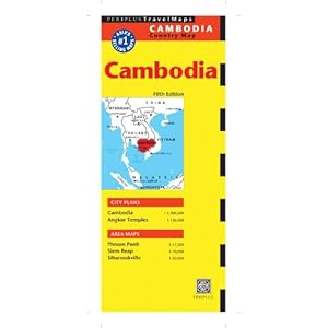 Cambodia Travel Map Landkaart – Gevouwen Kaart, 7 april 2014