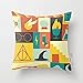 Decorbox Cotton Linen Throw Pillow Cover Cushion Case Harry Potter - 45 X 45 Cm Square Design (Standard)