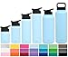 Simple Modern 32 oz Summit Waterbottles + Extra Lid - Vacuum Insulated Thermos Aluminum Travel Mug 18/8 Stainless Steel Flask - Blue Hydro Travel Mug - Robin's Egg