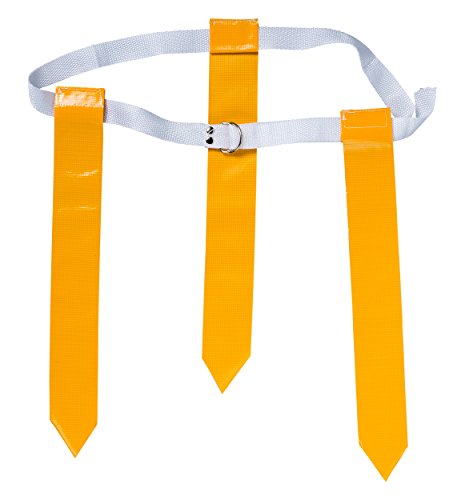 Team Edition Flag Football Set for 24 Players - Includes Durable Flag Belts and Flags, Cones, Bean Bag, Carrying Backpack, and Football - Huge 67 Piece Complete Set