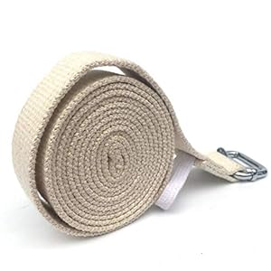 smileyshy Buckle Yoga Strap Yoga Stretch Belt Cotton Belt Yoga Strap For Stretching Premium Quality 3 Meter Lyengar 3002.5 Cm/1180.98 In