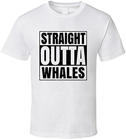 SANAKB Straight Outta Whales Nouns Words Parody T Shirt Medium