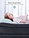 Sable Air Mattress Inflatable Blow Up Bed Twin Size XL with Built-in Pillow & Internal High Capacity Pump, Height 17