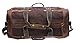 Iblue Waxed Canvas Weekender Bag Leather Travel Duffel Shoulder Tote Large #B007