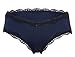 ALove Womens 4 Pack Lace Trim Panties Briefs Low Rise Underwear Hipsters