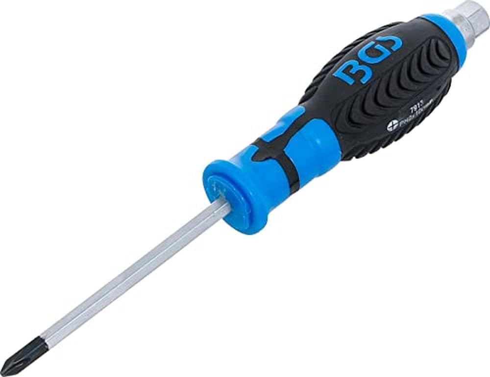 BGS 7913 | Screwdriver, Blade with Hexagon profile | Cross Slot PH2 | Blade Length 100 mm